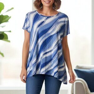 Simply Vera Vera Wang Blue Top - XL